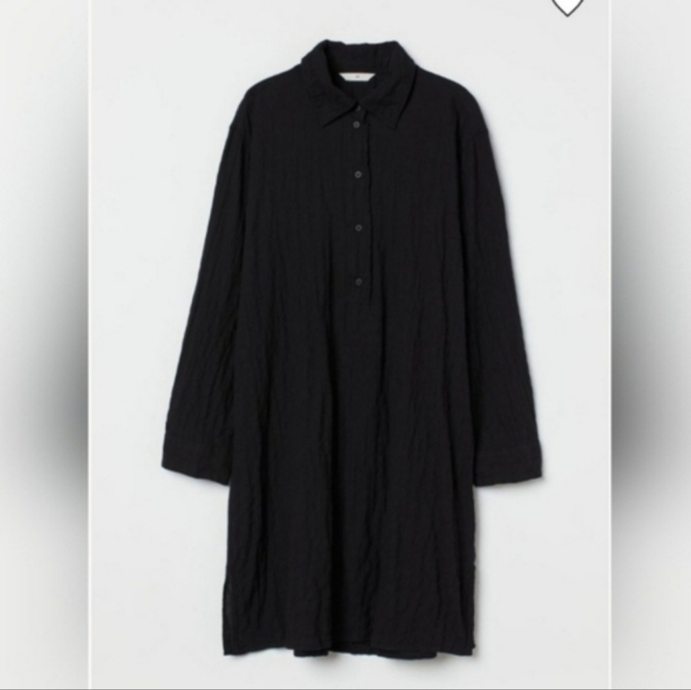 H&M Cotton Gauze Shirt Dress